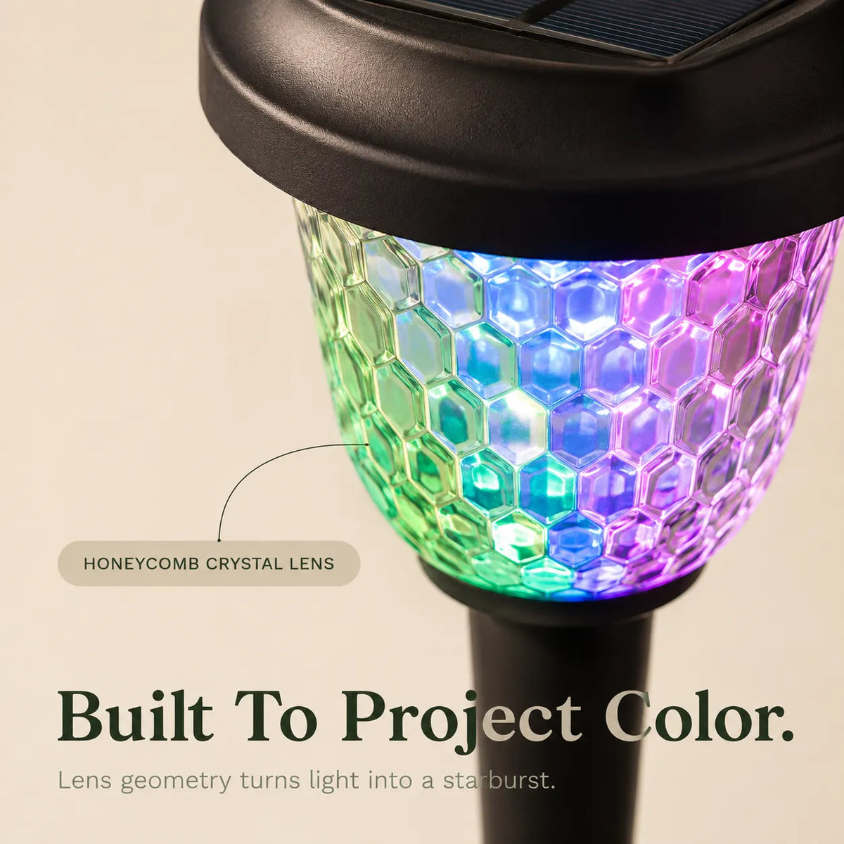 Lumora – Solar Pathway Lights with Color Firework Projection, Waterproof Outdoor Garden Stake Lights