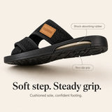 Breezely – Breathable Mesh Slide Sandals for Wide Feet, Open Toe Comfort