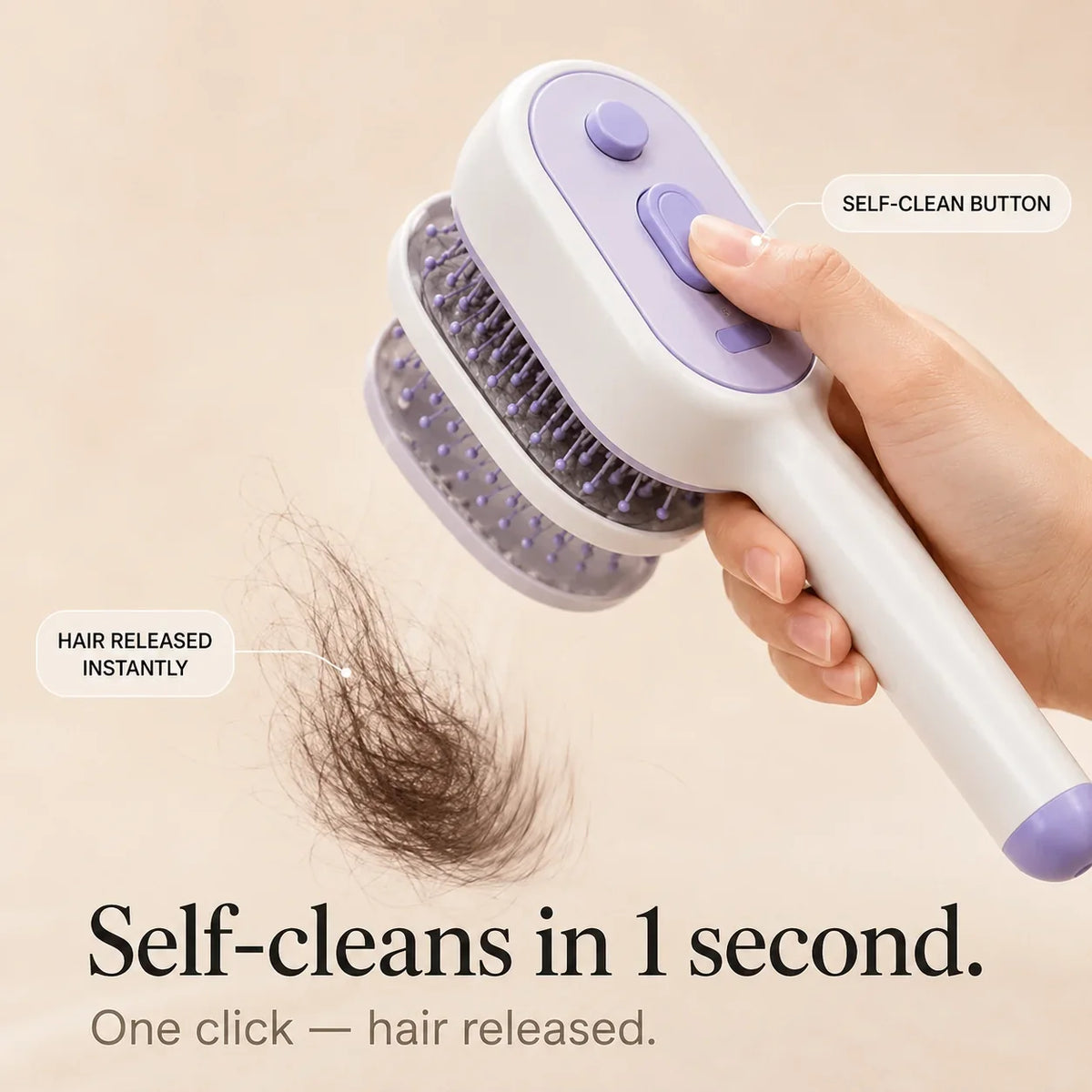 Velura – Self-Cleaning Scalp Massager Brush with Mist Spray Tank