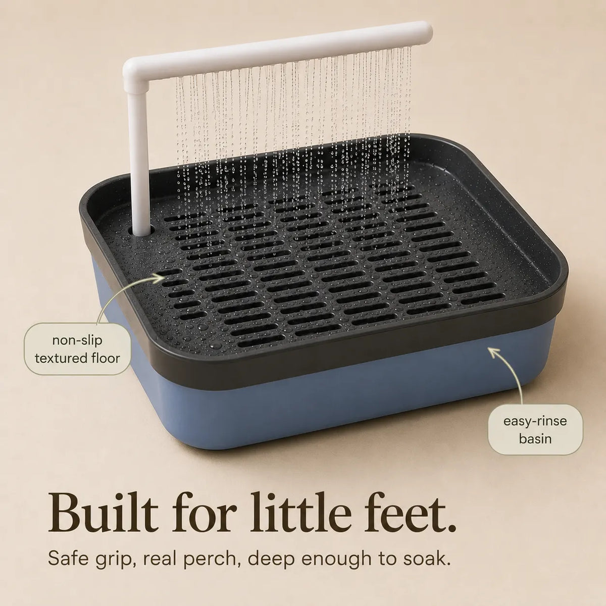 Pluvia – Electric Bird Bath with Rain Shower and Soaking Bowl