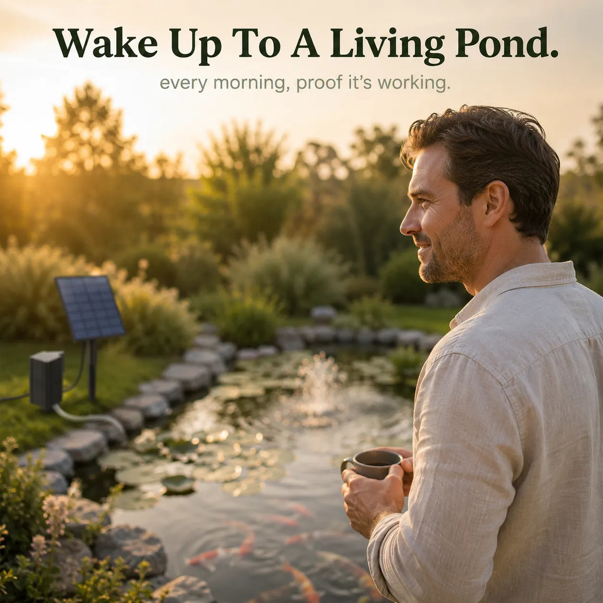 Solvio – Solar Pond Aerator with Fine Bubble Air Stone