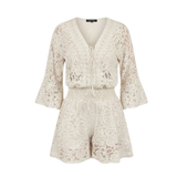 Florenza – Floral Lace V-Neck Romper