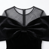 Velara – Dramatic Bow Midi Dress