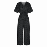 Lunessa – Women's Polka Dot Wide-Leg Jumpsuit