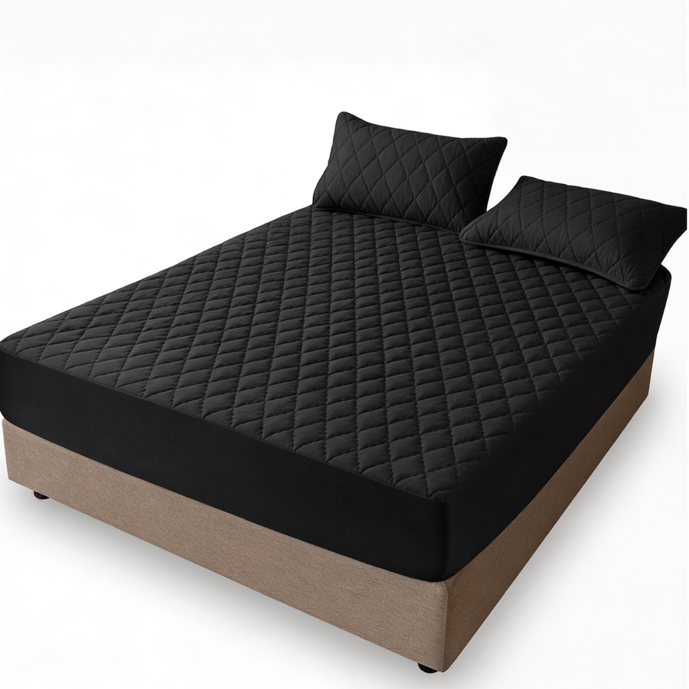Slumbelle – Waterproof Quilted Mattress Cover & Pillowcase Set