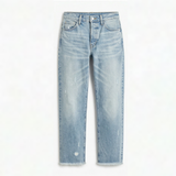 Vivara – Women's Retro Fringed Cropped Straight Leg Jeans
