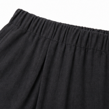 Solivia – Tulip Hem Cropped Wide Leg Pants with Pockets