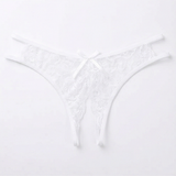 Velara – Women's Floral Lace Open Crotch Thong
