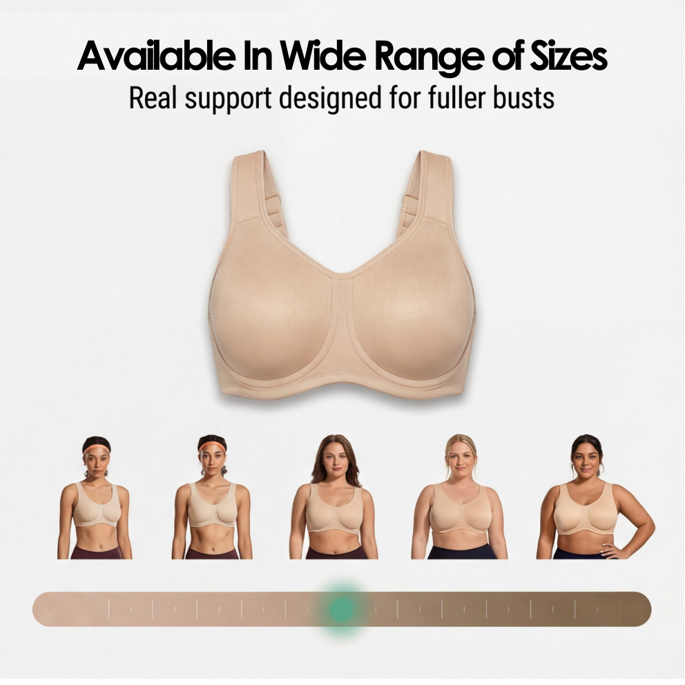 Veluna – Women's Outside Wire High-Impact Sports Bra