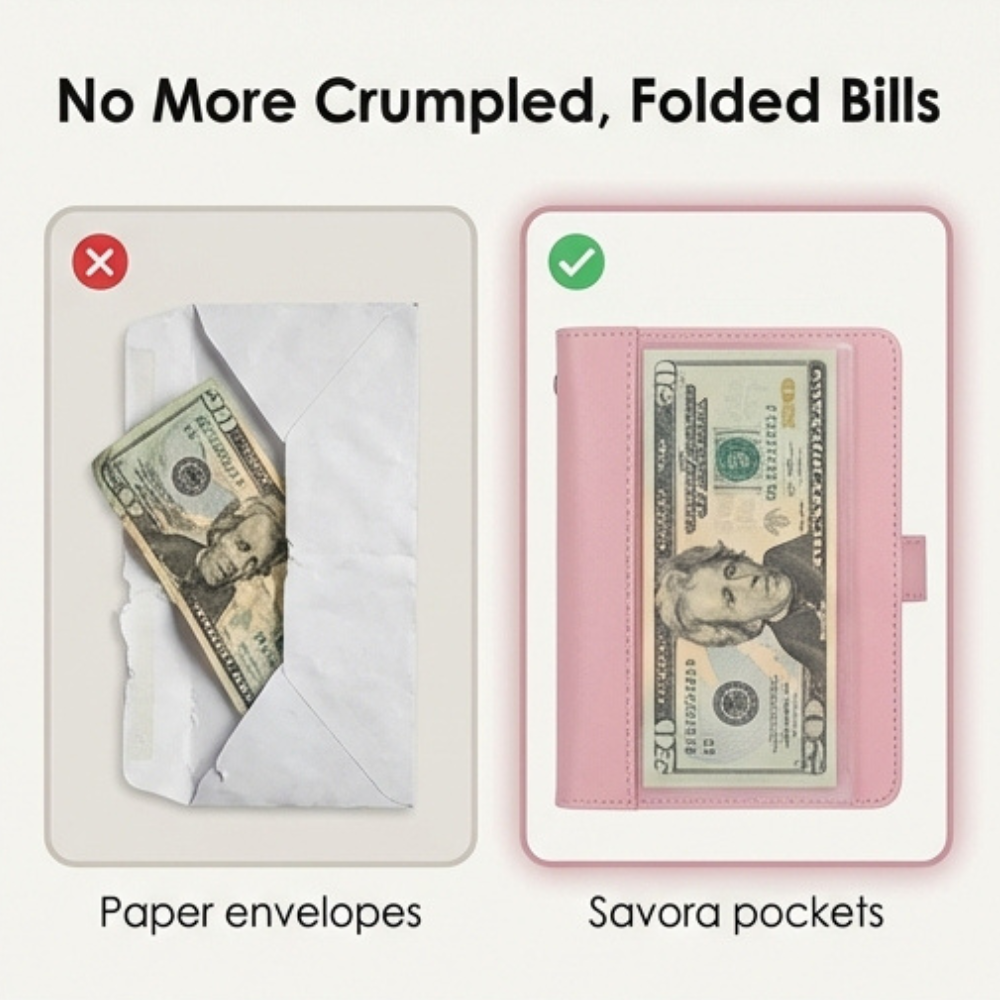 Savora – 50-Pocket Savings Challenge Binder