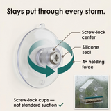 Birdvue – Crystal Clear Window Bird Feeder