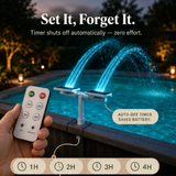 Lumiflow – Solar Pool Fountain with RGB Color Lights and Dual Spray