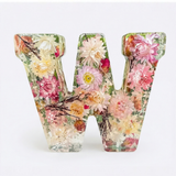 Florenza – Personalized Floral Resin Letter Light
