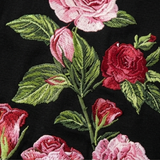 Rosalia – Women's rose print A-line midi dress