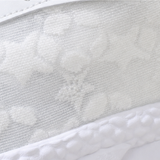 Stelline – Star Mesh Platform Sneakers for Women, Breathable White Lace