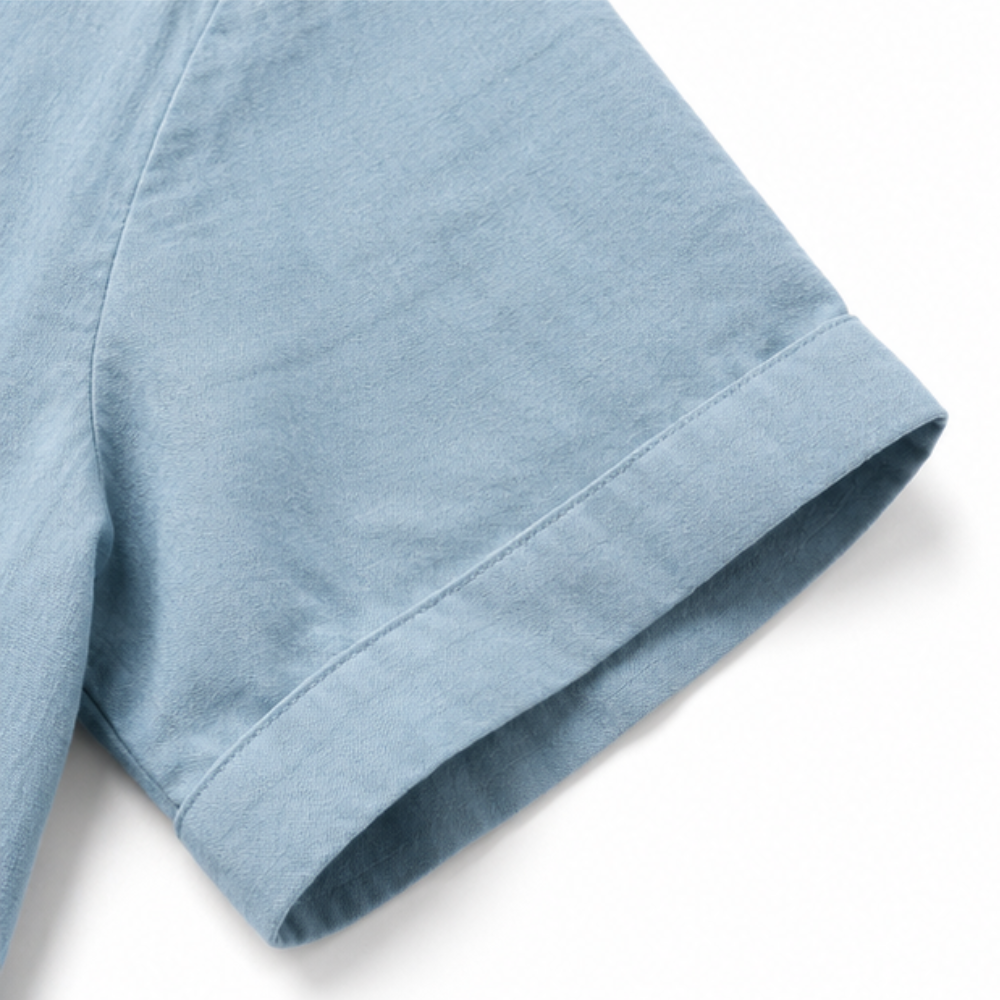 Solventa – Women's Linen-Look Maxi Shirt Dress with Pockets
