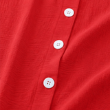 Wrenlow – Crinkle Ice Silk-look V-Neck Button Cardigan