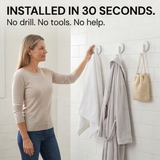 Holdlox - No Drill Wall Hooks for Smooth Surfaces