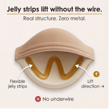 Veluna – Wireless Jelly Strip Bra for All Day Comfort