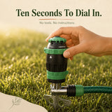 Yardwell – Gear Drive Rotating Sprinkler with Spike, 5 Spray Patterns and Adjustable Arc for Lawn and Garden