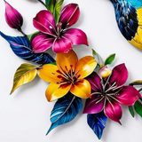 Bloomfinch – Hand-Painted Metal Hummingbird Wall Art