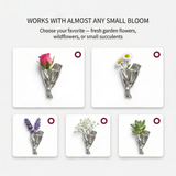 Florette - Wearable flower vase brooch