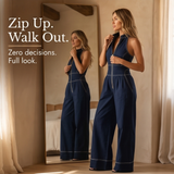 Lunelle – Women's Sculpted Halter Jumpsuit