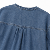Lanterna – Denim-look Maxi Dress With Effortless Lantern Sleeves