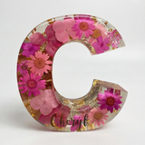 Florenza – Personalized Floral Resin Letter Light