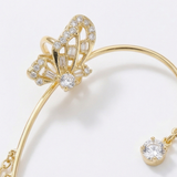 Ornata – Sparkling Butterfly Ear Cuff with Tassels