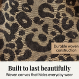 Lynxe - Leopard Print Tote with Chain Detail