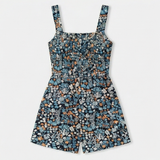 Bloomette – Women's Smocked Chiffon Romper with Pockets