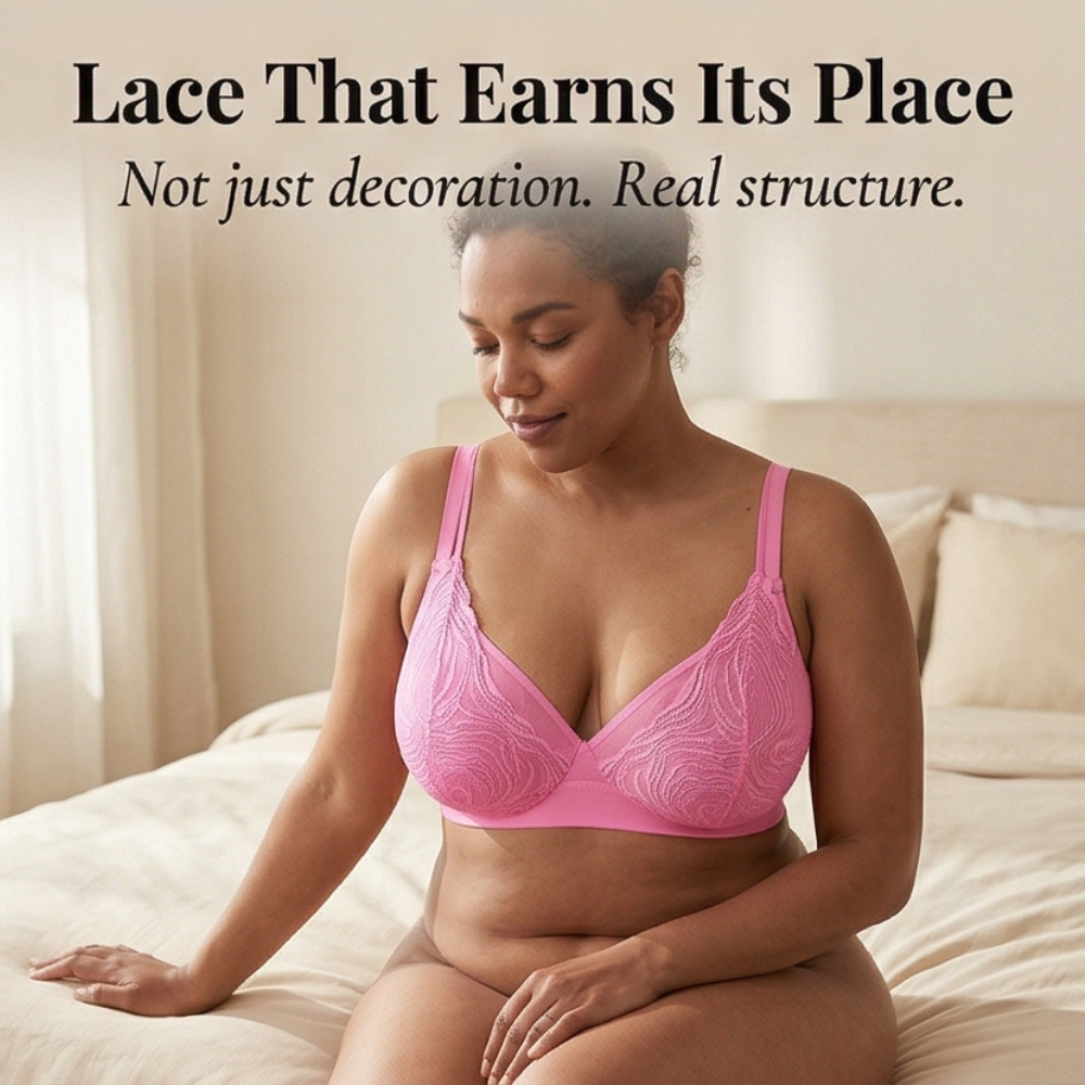 Velara – Full Coverage Lace Mesh Bra
