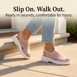 Caluna – Cushioned Slip-On Platform Sandals