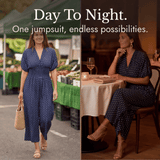 Lunessa – Women's Polka Dot Wide-Leg Jumpsuit