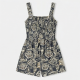 Bloomette – Women's Smocked Chiffon Romper with Pockets