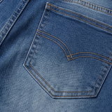 Veluna – Women's Curve-Flattering Frayed Hem Denim Skirt