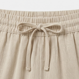Linara – Women's Wide Leg Linen Look Drawstring Trousers