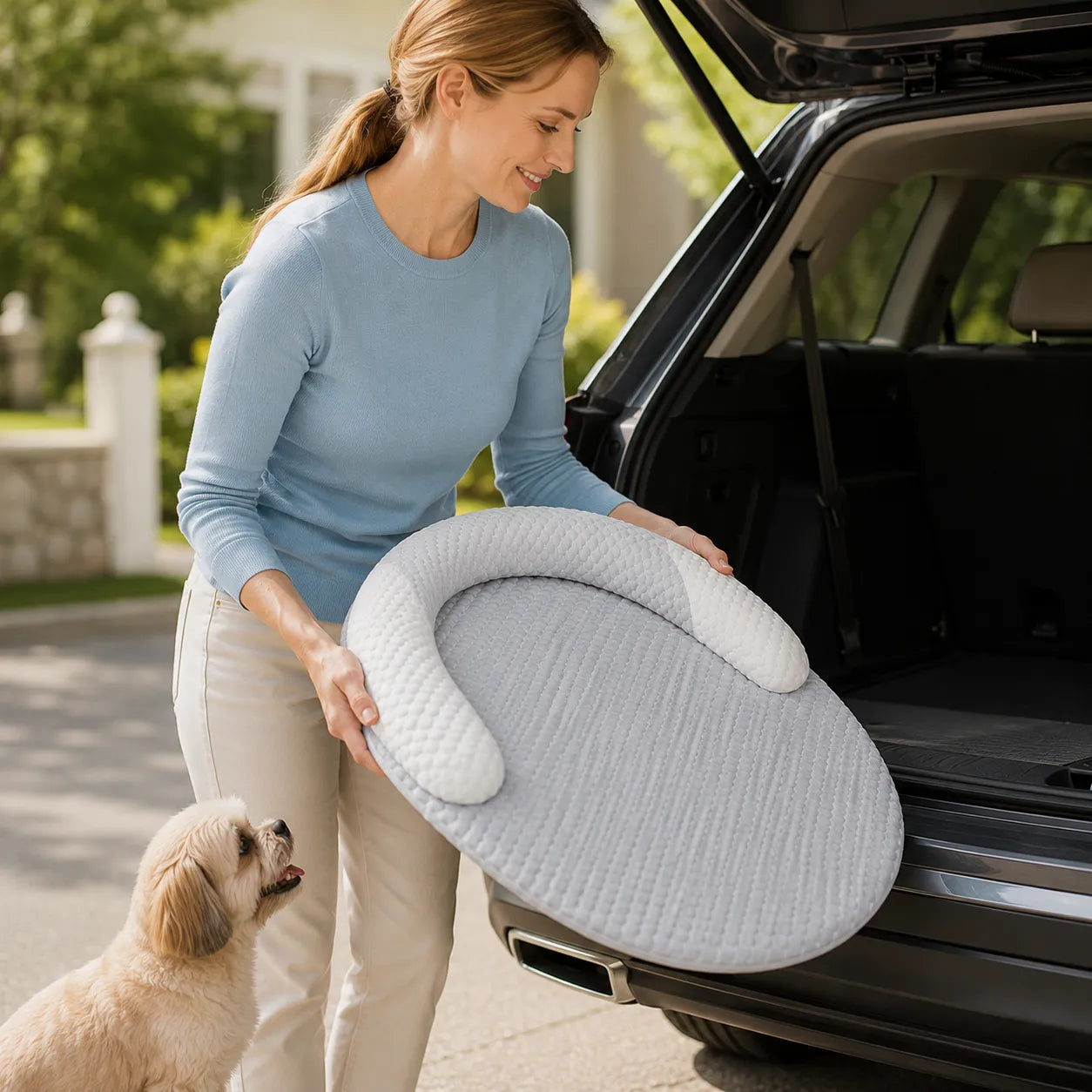 Pawloom – Cooling Pet Bed with 3D Breathable Surface, No Electricity Needed