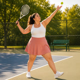 Movella – Plus Size Tennis Skort with Built-in Shorts and Pockets