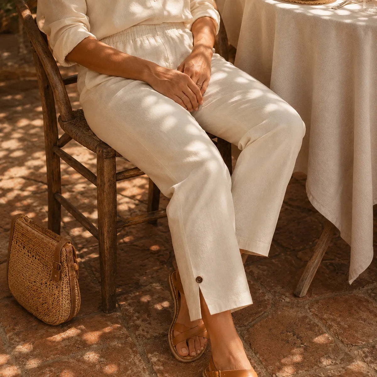 Linora – Breathable Straight Leg Ankle Pants for Women