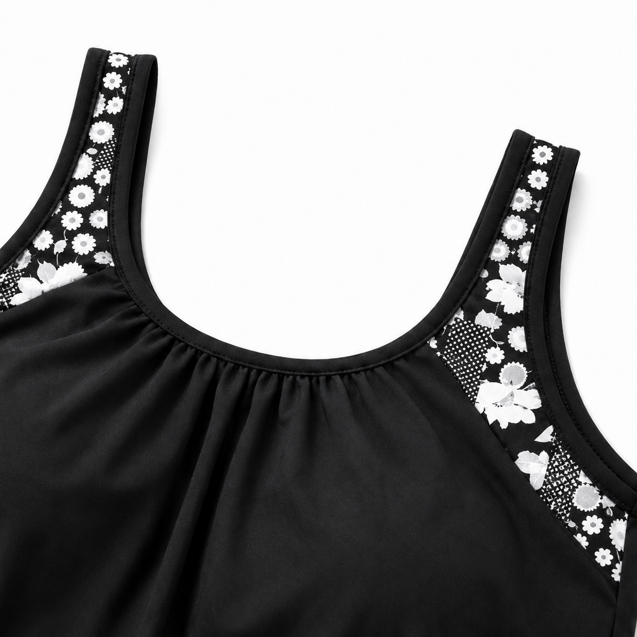 Marella – Flowy Blouson Tankini Swim Set with Matching Boardshorts