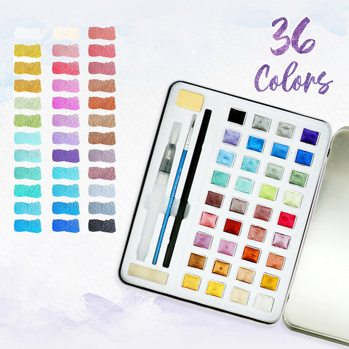 Maybloom - Metallic Water Paint Set for Shimmering Art