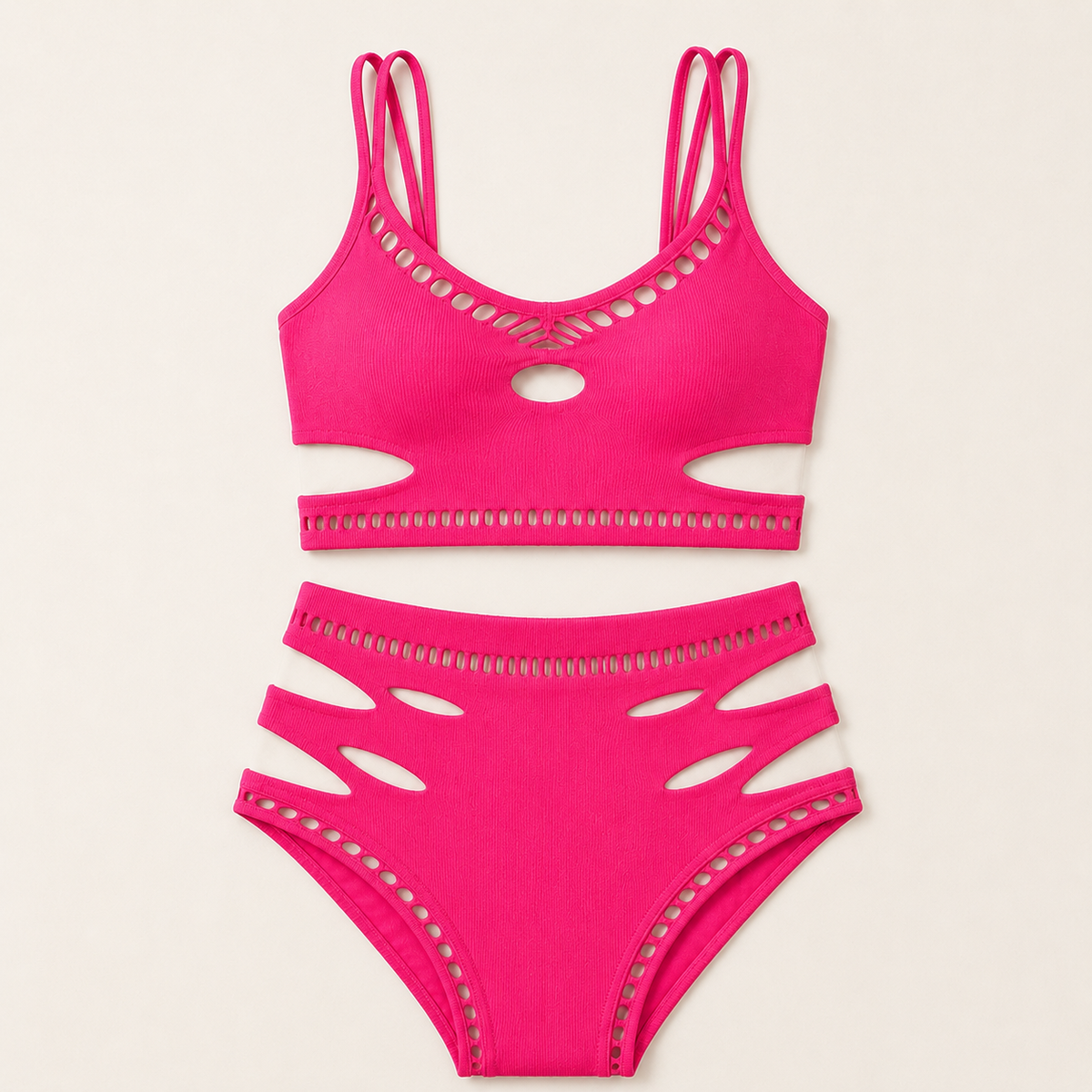 Nocturne – Women's Sculpted Cutout Lingerie Set