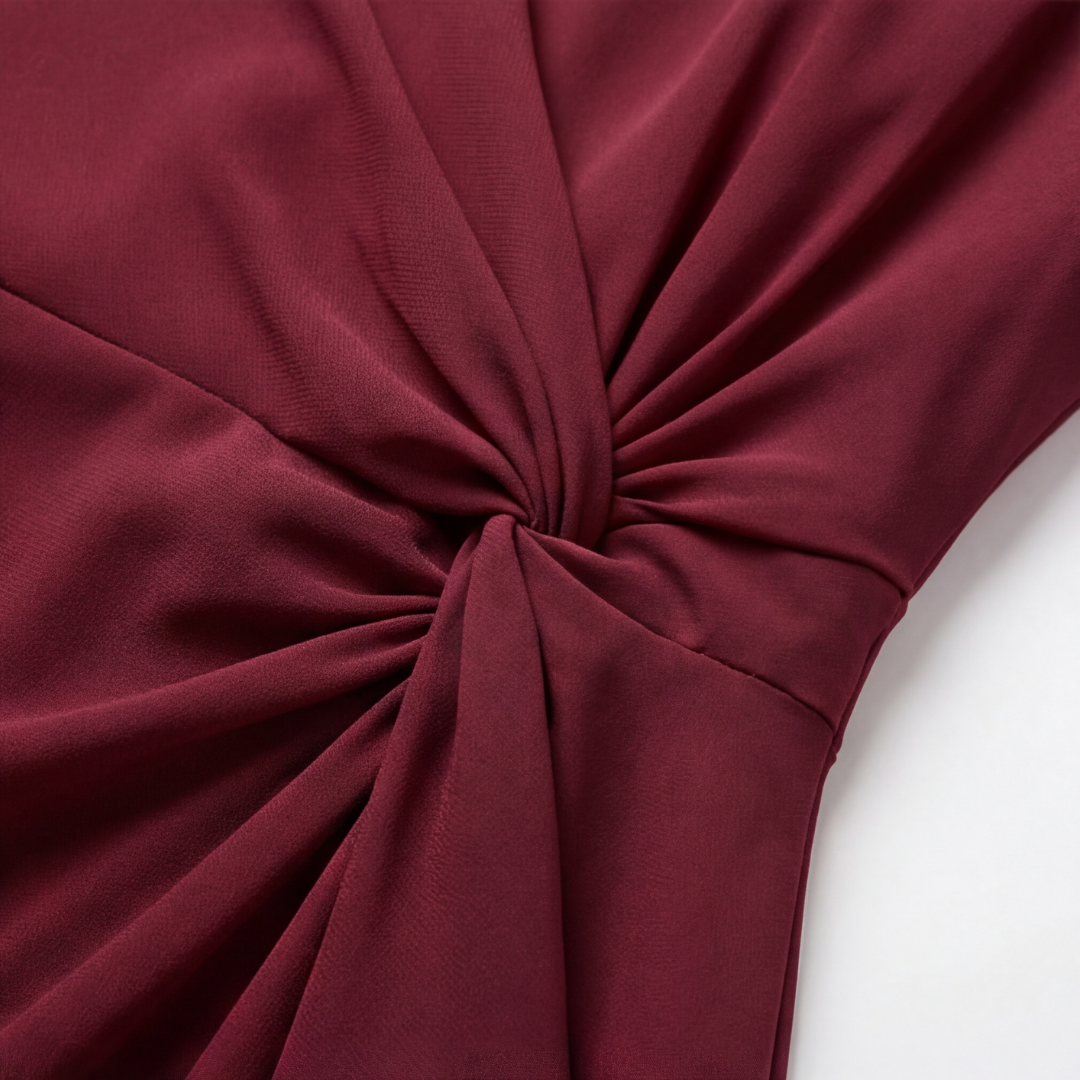 Velara – Women's Gathered Twist-Waist Dress