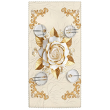 Rosalina – Embossed gold rose waterproof tablecloth