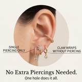 Luminelle – Gold Star Zircon Earrings