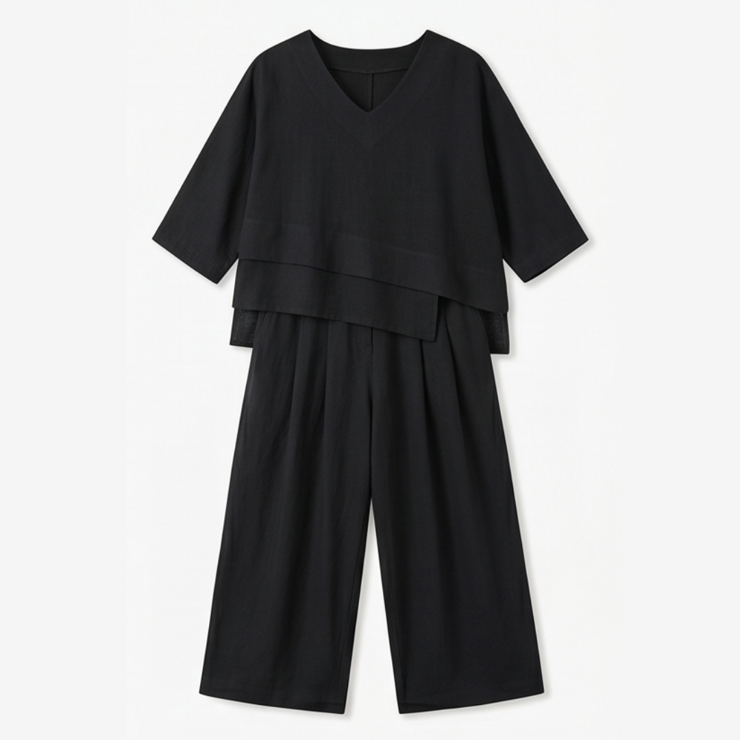 Lunavia – Women's Asymmetric Two-Piece Set