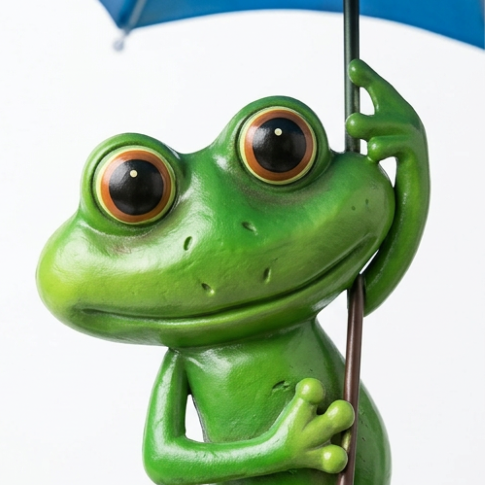 Magic Frog – Solar Garden Lamp with Bird Feeder