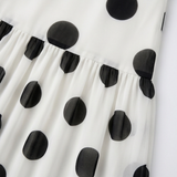 Soliana – Women's Sheer Tiered Polka Dot Dress
